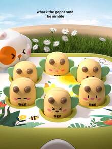 1入組隨機顏色和風格的快樂鼹鼠和蜜蜂敲打玩具,專門為兒童的早期教育和協調培訓而設,有助於發展手眼協調,速度和互動玩具（隨機發貨） - 彩色 - 查看 7