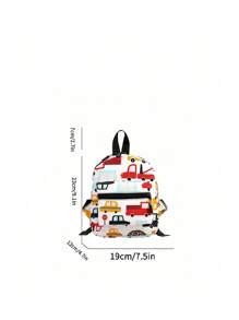 1 chiếc ba lô mini cho trẻ em, họa tiết khủng long và kỳ lân hoạt hình, cặp sách dễ thương cho bé mẫu giáo, ba lô trẻ em dành cho bé trai và bé gái. - Màu be - Xem 2