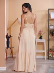 Women Dresses - Beige - View 3