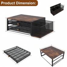 K Cup Holder, 60 Capacity Coffee Pod Holder, Coffee Pods Drawer Organizer For Countertop, Coffee Bar Station Organizer With Disposable Cups Lids Holder, Black - Black - View 3