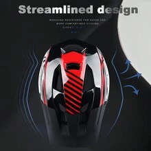 適用於男女成人的x-tiger自行車頭盔,輕巧舒適,帶可拆卸遮陽板及可調節大小,適合山地公路騎士使用 - 藍色 - 查看 5