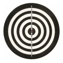 Juego De Tiro Al Blanco 29 Cm 4 Dardos De Metal 2 Caras En 1 - Negro - Ver 4