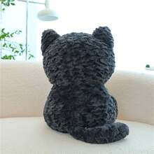 30cm / 11.8in 可愛坐姿黑貓毛絨玩具,適用於家庭裝飾,收藏,節日禮物 - 黑色 - 查看 5