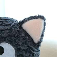 30cm / 11.8in 可愛坐姿黑貓毛絨玩具,適用於家庭裝飾,收藏,節日禮物 - 黑色 - 查看 6