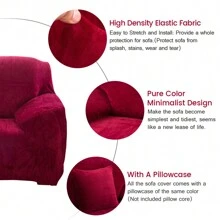 Sofa Covers - Burgundy - View 11