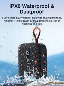 Zealot S75 便攜式無線音箱,48mm 揚聲器,雙振膜,內建 3000mah 電池,防水防塵