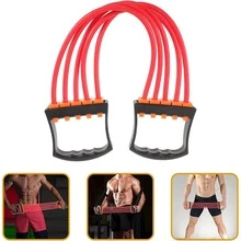 1pc Five-Tube Chest Expansion Resistance Band Arm Expander Latex Tube Training Rope - Green - View 2