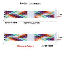 Dây đeo bện tương thích với dây đeo Apple Watch 44mm 40mm 45mm 41mm 49mm 38mm Vòng đeo tay nylon đàn hồi Series 9 8 7 6 5 Se Ultra 2 Band, 2 đầy màu sắc - đầy màu sắc 2 - Xem 7