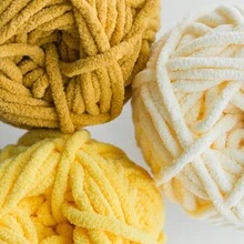 1入組50g手編毛線，冰條紋毛線，適用於DIY、圍巾、玩具、袋子、厚線鉤編服裝、冬季 - 杏色 - 查看 4