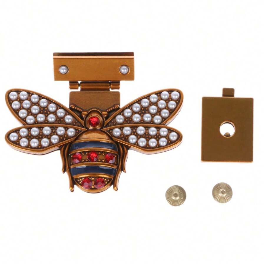 DIY Women Bee Metal Clasp Turn Twist Lock For Handbag Shoulder Bag Purse Gift - Bronze - View 1