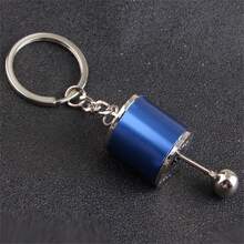 1pc Car Modification Pendant, Six-Speed Shift Keychain, Car Pendant Shift Metal Keychain Decoration - Multicolor - View 9