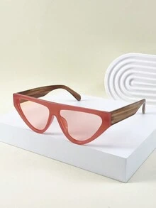 1pc Men's Triangle Personalized Cool Fashion Glasses For Parties, Shows, - Multicolor - View 4