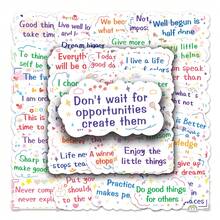 50 Piezas De Frases Cortas Inspiradoras En Inglés Con Pegatinas Personalizadas A Prueba De Agua - Albaricoque - Ver 3