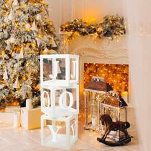 1 件透明气球盒，带字母透明气球盒，适用于婴儿洗礼性别揭秘毕业生日派对新娘结婚周年纪念背景装饰（粉色） - W - 查看 5