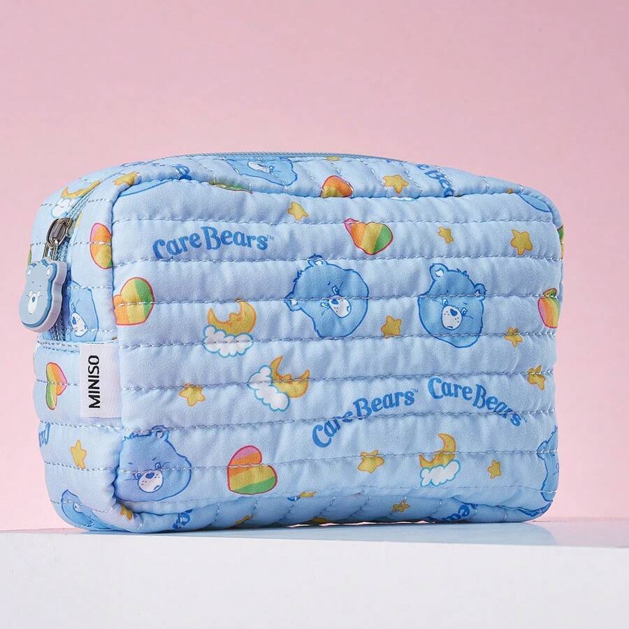 Miniso Care Bears Powder Park Series Makeup Bag - Blue - View 1