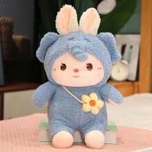 1 Pc Spot Mascot Doll Cute Transformation Small White Rabbit Plush Toy Girl Sleeping Holding Cloth Doll - 50cm - View 4