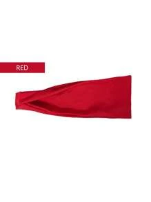 1入彈性運動頭帶男女適用,跑步、籃球、瑜伽、健身適用,吸汗快干,適用於瑜伽、健身和跑步 - 紅色 - 查看 5