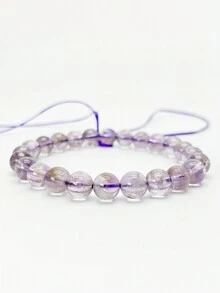 1條簡潔時尚的紫色塔形水晶手珠,適合日常佩戴和送禮 - 淡紫色 - 查看 1