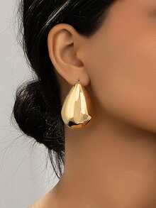 1對時尚優雅的淚滴形耳環,適合女士參加派對和送禮物 - 一對水滴耳釘 - 查看 9