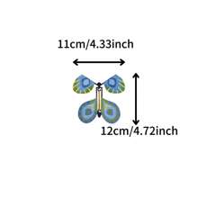 飛蝴蝶魔術彈性帶玩具,有助於紓解壓力 - 霧霾藍 - 查看 3