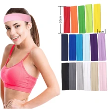 Women's Elastic Headband For Daily Wearing, Sports, Yoga, And Face Washing With 17 Colors For Selection - Baby Blue - View 3
