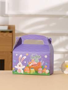 8pcs/Set 16*9*9cm Cartoon Cute Easter Candy Gift Box For Festival Packaging - Multicolor - View 2