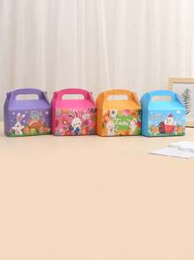 8pcs/Set 16*9*9cm Cartoon Cute Easter Candy Gift Box For Festival Packaging - Multicolor - View 1