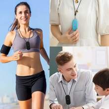 迷你可攜式空氣淨化器,空氣清新劑空氣清潔器,負離子空氣淨化器,除臭劑除臭器耐用除塵煙煙去除甲醛去除靜音個人使用,可攜式個人空氣淨化器,頸掛迷你負離子淨化器 - 黑色 - 查看 6