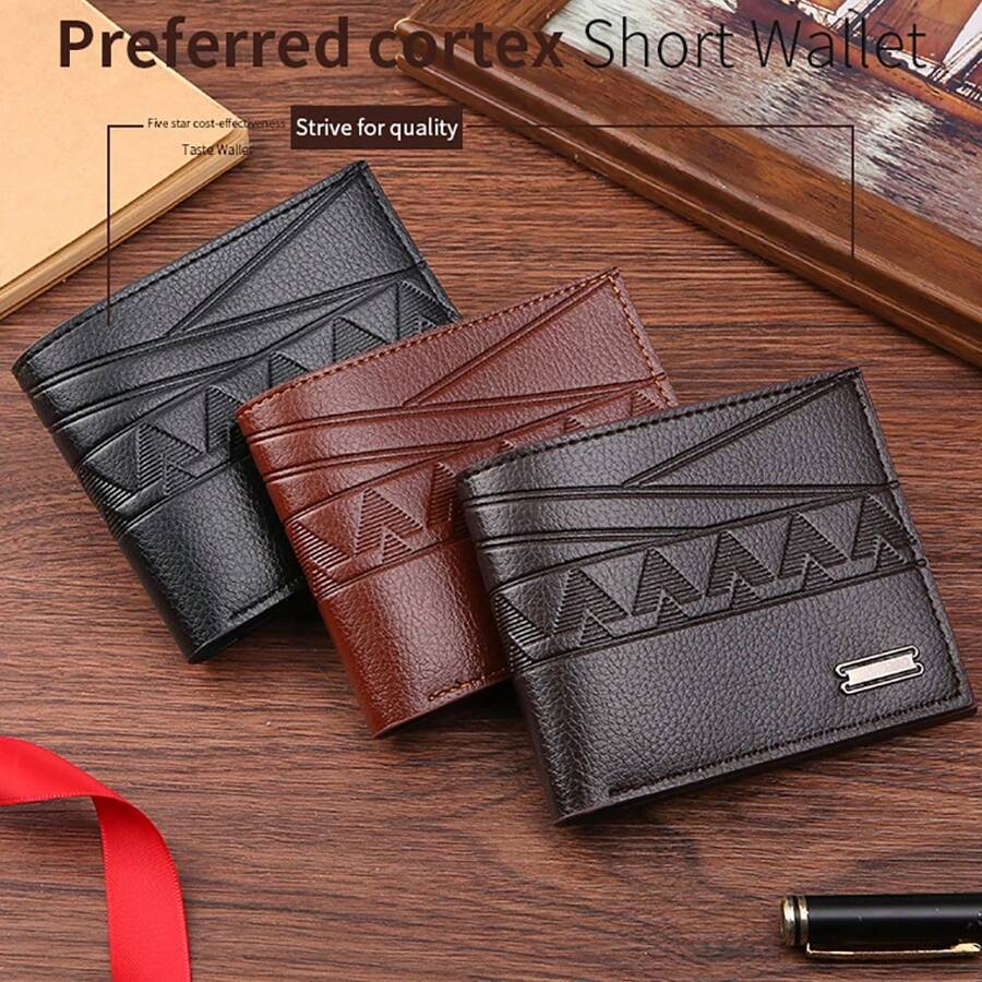 Wallet Soft PU Leather Slim Wallet For Men  Wallet-Sleek And Slim Includes Gift For Men Men Extra Capacity Slimfold Wallet - Coffee Brown - View 1