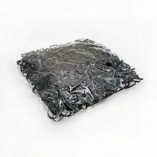 500 个一次性橡皮筋多色混合发带松紧带小橡皮筋适合女孩的头发无损伤迷你弹力马尾辫固定器微型发带适合细薄至中等头发散装多色混合发带松紧带小橡皮筋适合女孩的头发无损伤迷你弹力马尾辫固定器微型发带适合细薄至中等头发散装 - 黑色 (1000件裝) - 查看 8