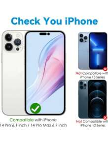 9H Tempered Glass Metal Ring Camera Cover Film - Protect Your Compatible With Apple16 14 Pro (6.1 Inch) & 14 Pro Max (6.7 Inch) With Case Friendly Anti-Scratch High Definition Coverage & A Metal Ring For Maximum Protection! Gift For Birthday, Family, Friends Alloy Metal With Tempered Glass Full Cover, Lens Protector, Phone Accessories