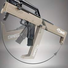 Soft Foam Shell Ejection Gun Toy Blaster Gun Submachine Gun Toy, Folding Machine Gun Toy - Grey - View 4