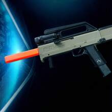 Soft Foam Shell Ejection Gun Toy Blaster Gun Submachine Gun Toy, Folding Machine Gun Toy - Grey - View 5