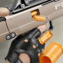 Soft Foam Shell Ejection Gun Toy Blaster Gun Submachine Gun Toy, Folding Machine Gun Toy - Grey - View 7