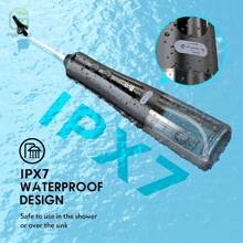 Ear Wax Removal Tool, Water Powered Ear Cleaner With 9 Pressure Settings, 6 Reusable 3 & 5 Hole Tips, IPX7 Waterproof Ear Cleaning Kit Safe And Effective To Clean Build-Up Earwax - Black - View 6