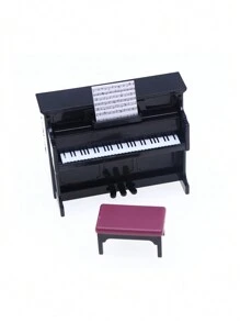 1入迷你經典音樂樂器模型,適用於diy生活場景 (鋼琴, 吉他, 薩克斯風) 攝影道具 - 彩色 - 查看 5