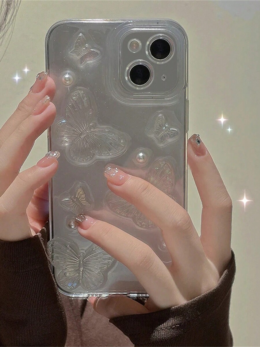2024 Luminous Little Star Glitter Clear Case For Iphone 15 14 13 12 11