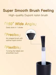 1瓶(7.5g)超強力凝膠指甲膠,附有刷子,專為假指甲設計的持久黏合劑 - 無色 - 查看 5