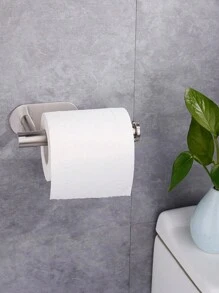 1入組壁掛式衛生紙架浴用簡易不銹鋼免打孔衛生紙架