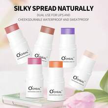 Maquillaje Para Rubor En Crema, Barra De Rubor Modulable Para Mejillas, Larga Duración, Fácil Aplicación, Barra De Maquillaje Ligera De Uso Múltiple - 03# - Ver 2