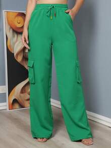 Women Pants - màu xanh lá - Xem 2