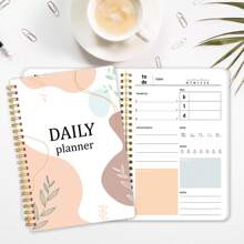 1 PC Daily Week Planner Task List Notebook Management Unfated Schedule Agenda Planner School Planner Work Planner Spiral Planner. - White - View 1