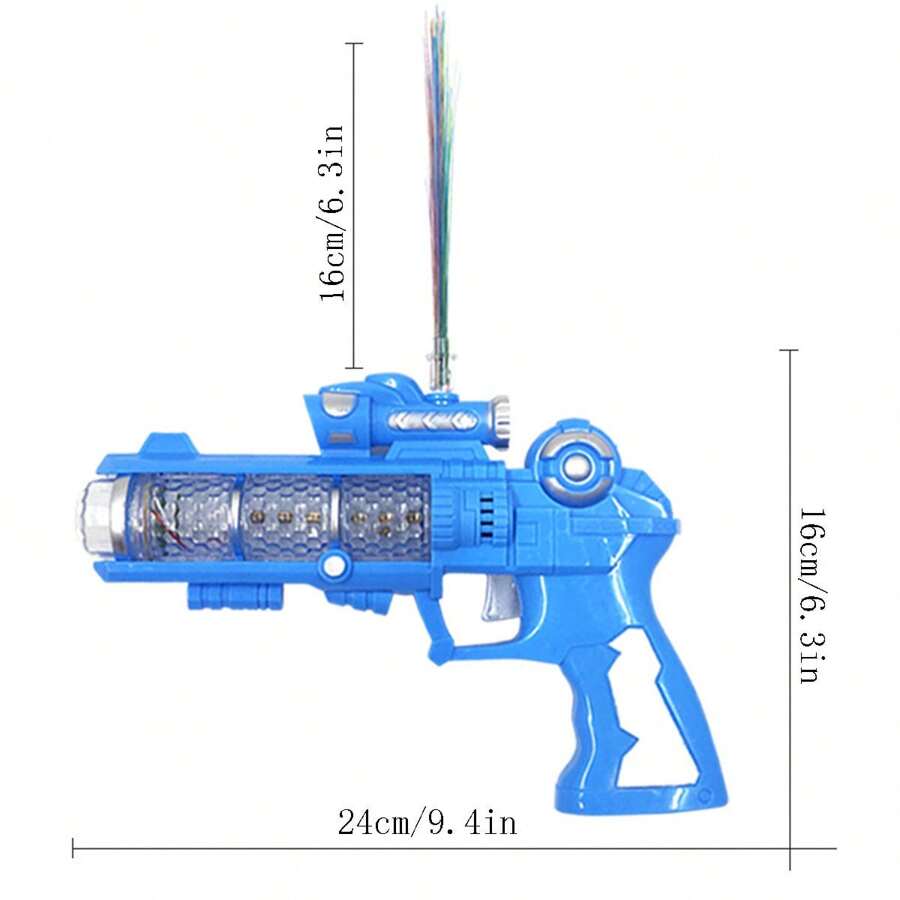 1把隨機光纖投影槍,音樂和光纖燈功能的槍玩具 - 彩色 - 查看 1