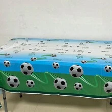 New Football Pattern Disposable Tablecloth, 130*220cm - Green - View 5