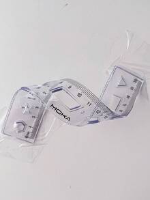 MOKA 4pcs/Set Student Stationery Set With Soft 20cm Ruler, Triangular Ruler, Protractor And Pencil Sharpener,Rulers - Multicolor - View 9