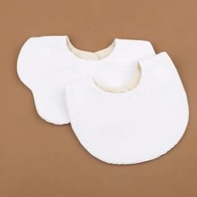 2入組嬰兒肋紋針織口水圍兩件套 - 彩色 - 查看 1