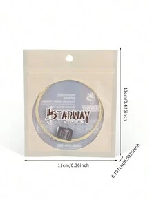 Acoustic Guitar String Ga213 木質吉他弦#5單支高品質耐用磷青銅繞線專業弦樂器配備音樂節使用 - 金色 - 查看 2