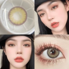 Morningcon Diamond Green Colored Contact Lenses For Eyes Natural Contact Lens Big Beauty Pupil Degrees Prescription Myopia - Green - View 1
