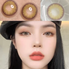 Morningcon Diamond Green Colored Contact Lenses For Eyes Natural Contact Lens Big Beauty Pupil Degrees Prescription Myopia - Green - View 7