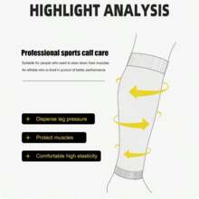 1 par Manga de pierna deportiva para exteriores, manga de compresión para la pantorrilla, calentador de piernas para ejercicio, protector de pierna para correr y acondicionamiento físico profesional, color aleatorio